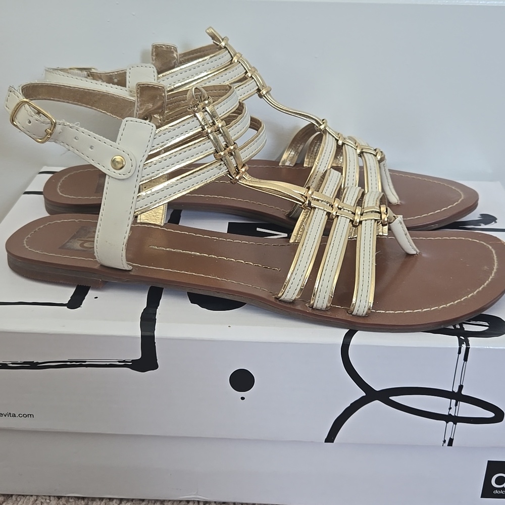 Dolce Vita Dustin Sandals In Bone Stella, Size 9.5 - Picture 4 of 9